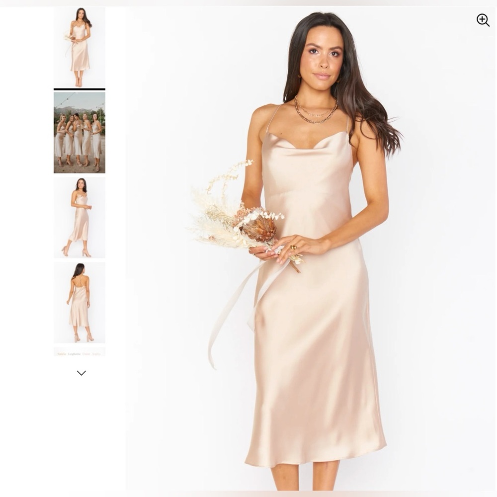 Verona Champagne Show Me Your Mumu midi dress